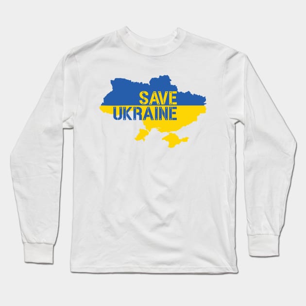 SAVE UKRAINE - PROTEST Long Sleeve T-Shirt by ProgressiveMOB